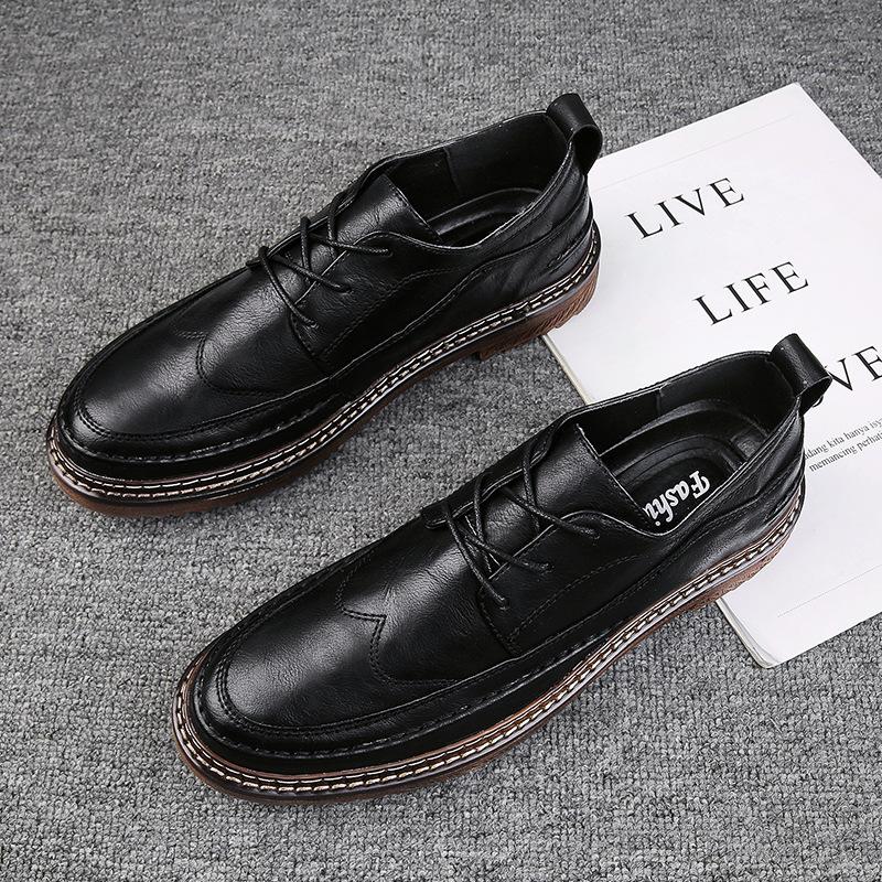 Fashion Designer Formal Men Dress Shoes Male Leather Classic Brogue Shoes Flats Oxfords for Wedding Office Business Dress Shoes