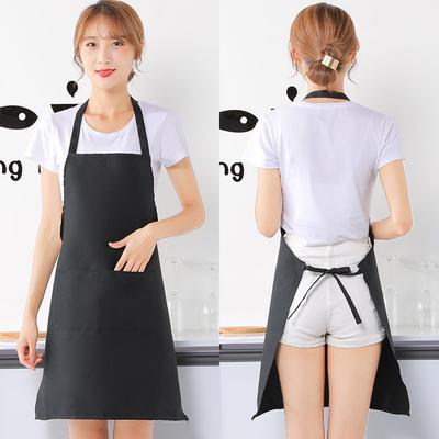 Adjustable Cooking Apron Waterproof and Oil Resistant Kitchen Chef Apron Dirt-resistant Smock Sleeveless Aprons with 2 Pockets