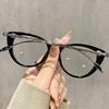 Cat Eye Oval Frame Reading Glasses For Women Blue Light Blocking Presbyopia Glasses Unisex Ultralight Far Sighted Eyeglassees