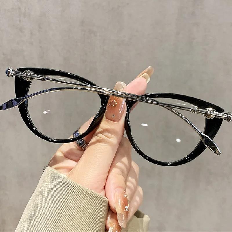 Cat Eye Oval Frame Reading Glasses For Women Blue Light Blocking Presbyopia Glasses Unisex Ultralight Far Sighted Eyeglassees