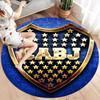 Boca Juniors Round Area Rug,Carpet Rug for Living Room Bedroom Sofa Playroom Decor,Non-slip Floor Mat