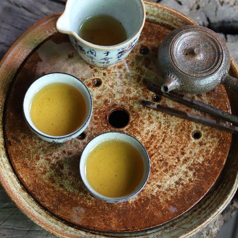 Ceramic Tea Cup Antique Rough Pottery Teacup Personal Single Cup Hand-painted Master Cup Tradition Tea Bowl Drinkware