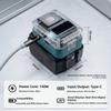 140W PD3.1 USB Charger Adapter With Digital Display For BL1830 BL1840 Battery Power Tool Accessories Fast Charging Station