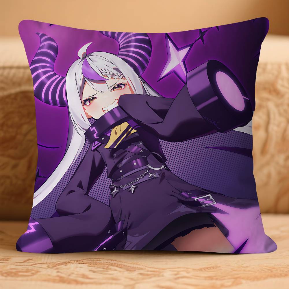 Hololive L-a D-Darknesss Pillow Case Removable Washable Cushion Cover – All-Season Soft Linen