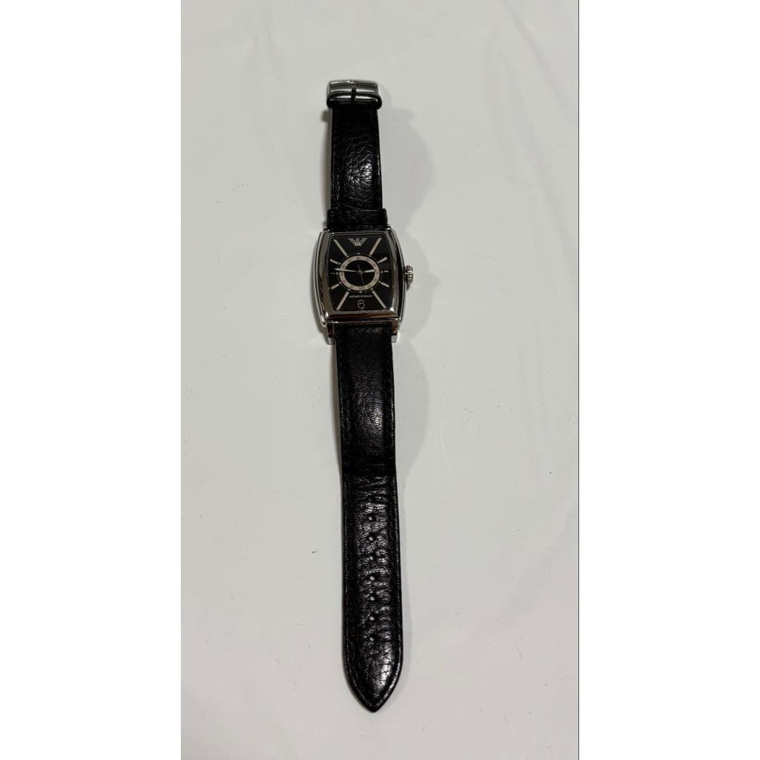 Used Emporio Armani watch leather strap [battery not replaced]
