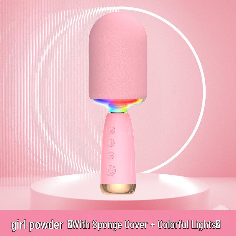Wireless Bluetooth Microphone Speaker for Home Karaoke and Kids' Entertainment