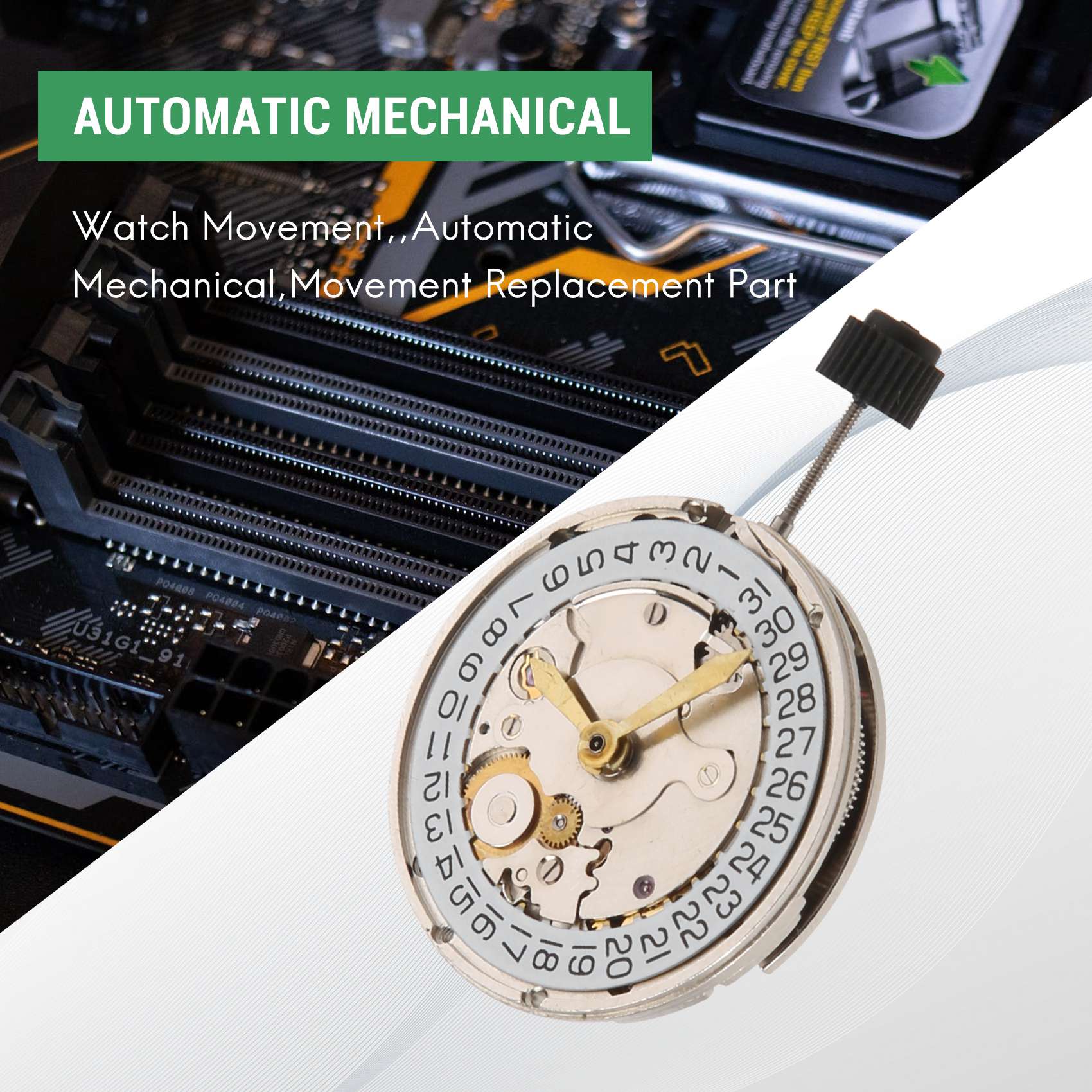 

BHBL Direct Replacement Shanghai 2824 Movement Date Automatic Mechanical Movement Mens Watch China Mainland