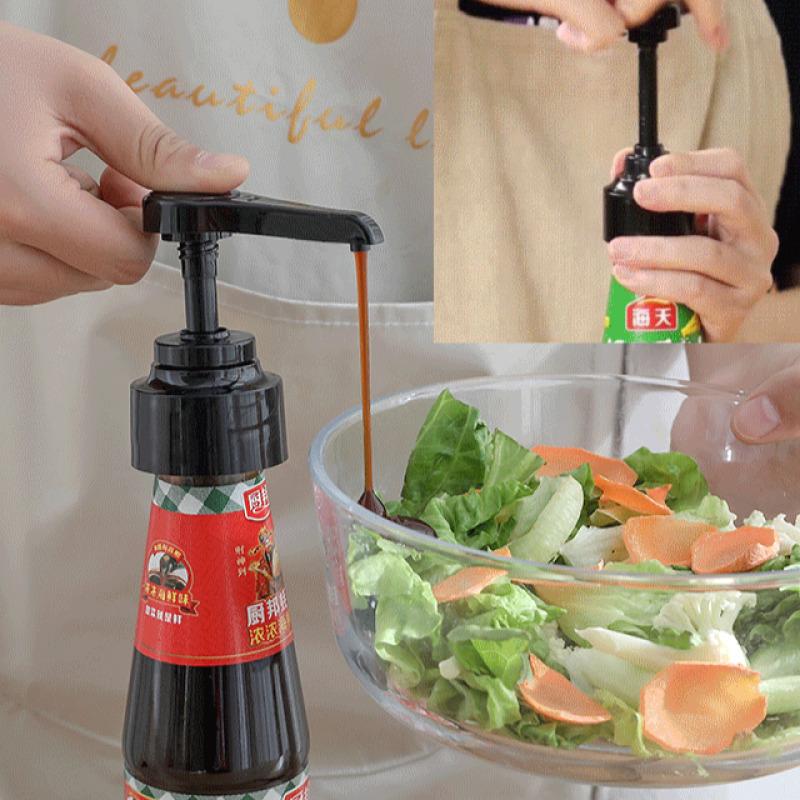 Oil Consumption Press Kitchen Seasoning Press Household Oil Pot Oil Consumption Bottle Pump Head Dosing Squeeze Nozzle