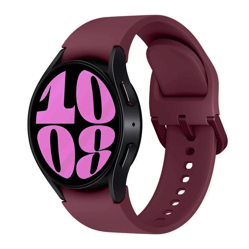 Silikonowy pasek Do Samsung Galaxy watch 6 4 Classic 47mm 43mm 46mm Zakrzywiony oryginalny zamienny pasek Do Watch 7 6 5 4 40mm 44mm