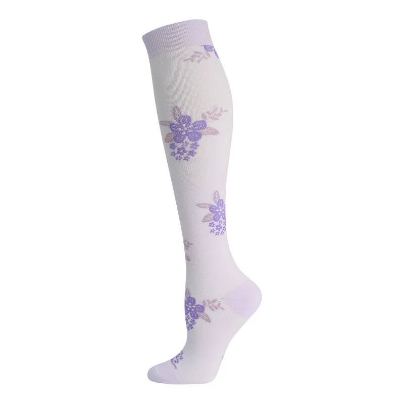 Compression Socks Sports Outdoor Running Jump Rope Yoga Unisex Calf Pressure Socks Stockings Compress Nylon