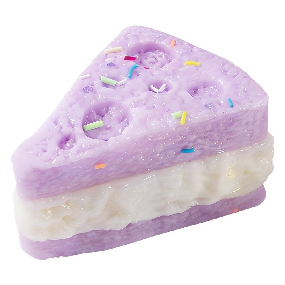 Simulation Cake Triangular Cake Pinch Toy Creative Cake Squeeze Toy Simulation Toy фиолетовый