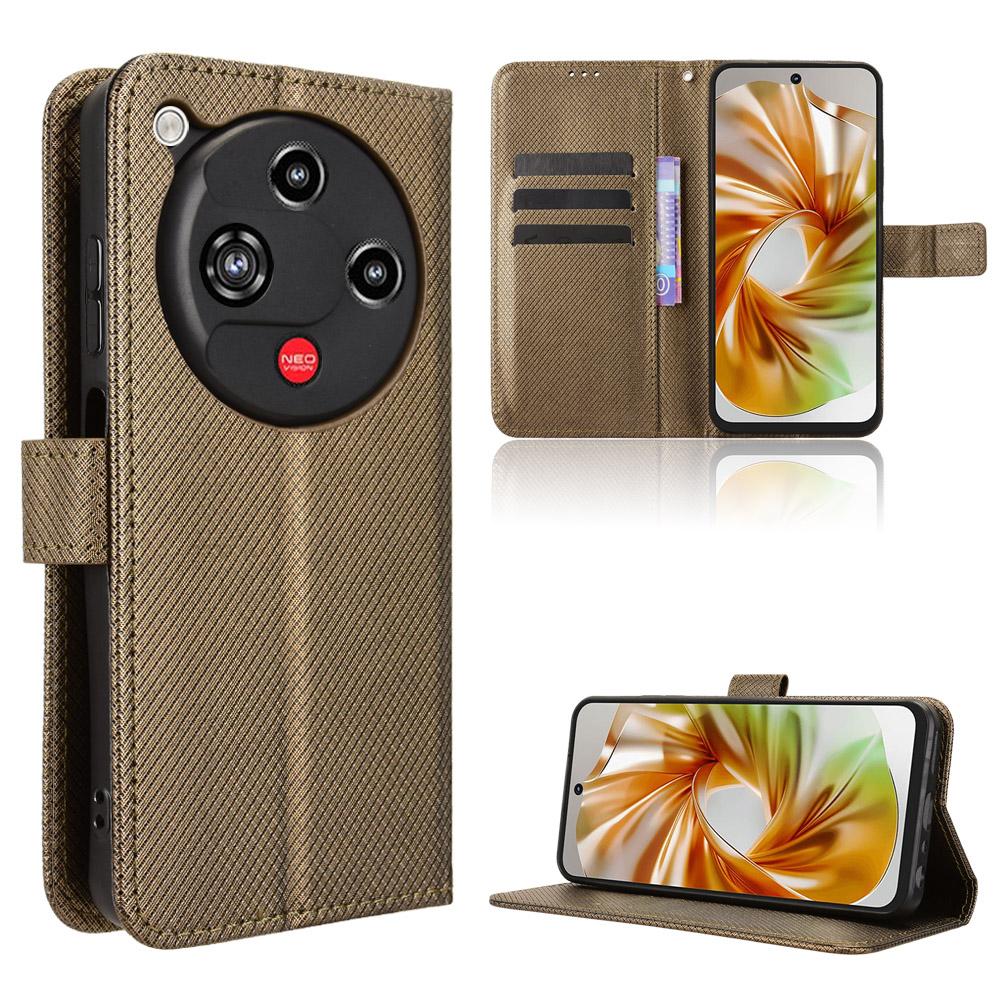 Flip Cover für ZTE nubia Focus 2 PU-Leder Ganzkörperschutz [RFID-Blockierung] Handyhüllen Brieftaschenhülle