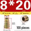Zinc Alloy Hex Self-Tapping Nut with Washer for Furniture, Internal/External Thread, Medium Wood, Sizes M4-M8.