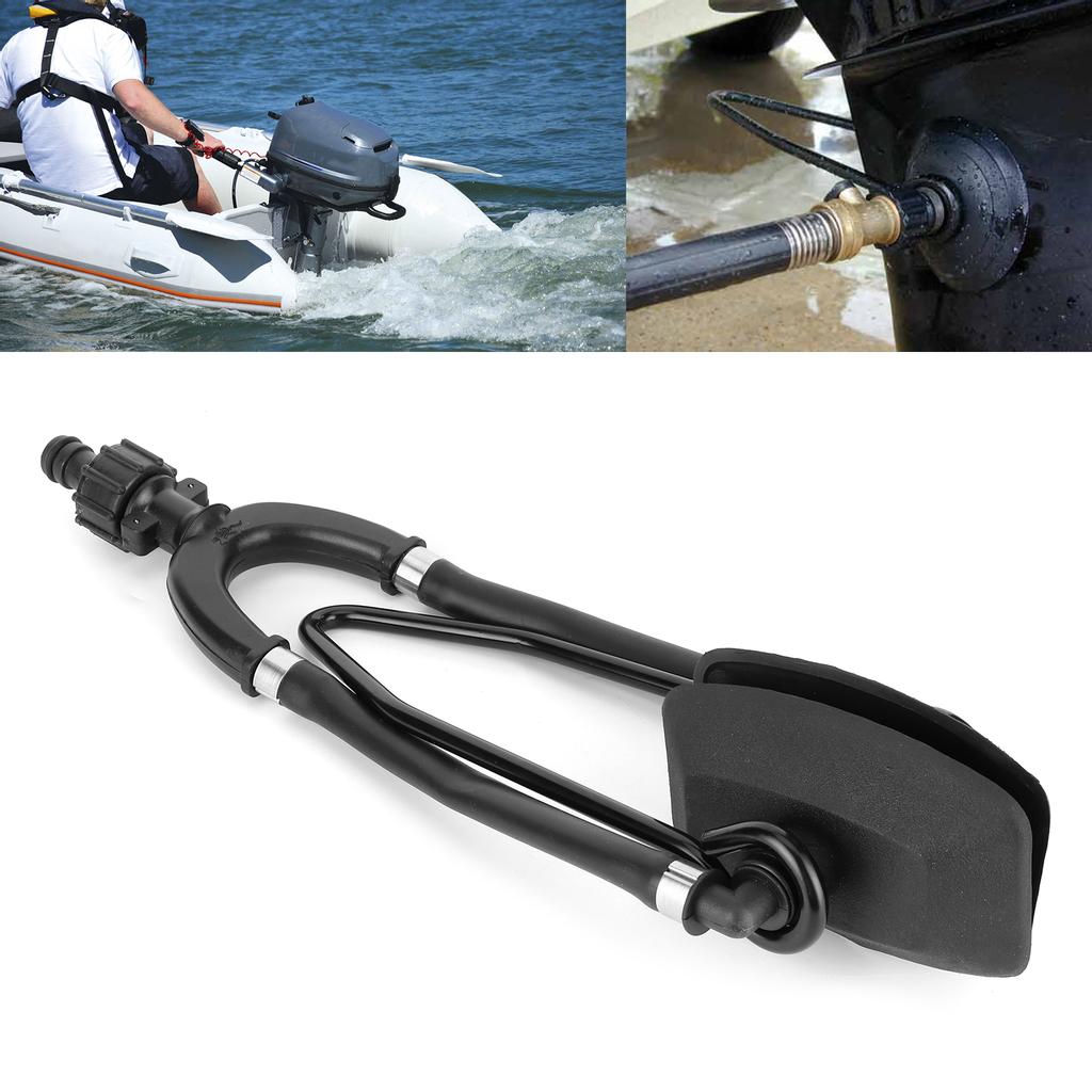 Outboard Boat Motor Water Flusher Dual Feed Large Rectangular Ear Muffs Fast Connection