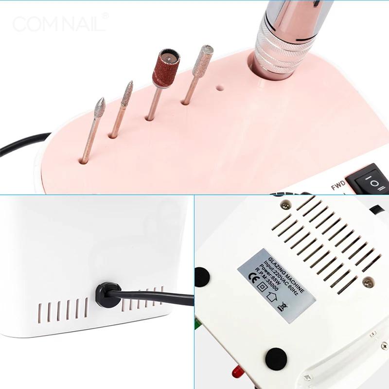 Electric Nail Drill Machine 35000 RPM Manicure Machine Milling Cutter Manicure Pedicure Kit Electric File Nail Art Tool