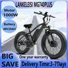 LANKELEISI MG740 PLUS Volwassen Elektrische Fiets 1000W 48V20AH Stads E-Bike 26 inch Brede Band Niet Opvouwbaar LCD Instrument Elektrische Fiets
