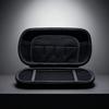 Protector Case Storage Box for R43S Scratchproof PU Leather Bag Handheld Game Console Carry Case with Mesh Pocket Black