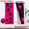 2D Flat Printing  JIT 2pcs   Curtains (Without Rod) Gothic Curtains Print Popular Curtains Polyester Easy Install Curtains