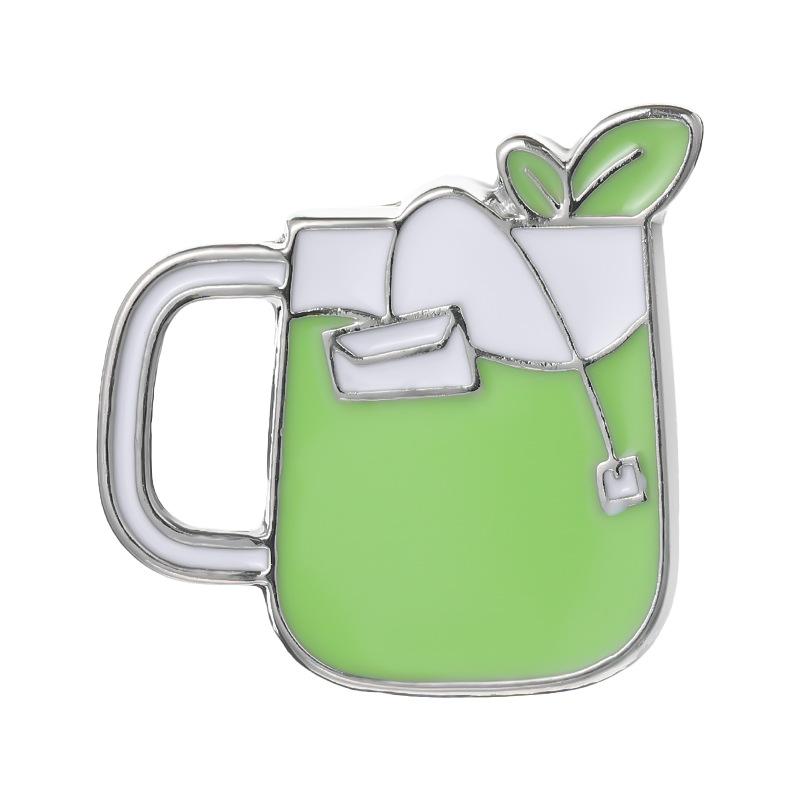 Coffee Maker Enamel Brooch Coffee Bean Grinder Coffee Kettle Cup Bag Barista Badge Punk Lapel Coffee Collection Pin Jewelry Gift