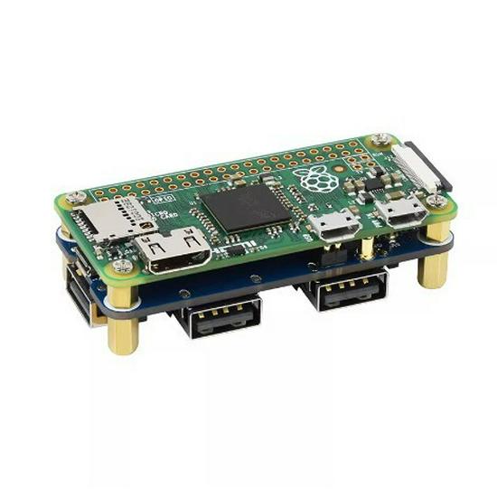 Raspberry Pi 4/Zero USB 2.0 4-Port Erweiterungsplatine mit Pin-Header-Design