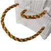 30/55/80/105cm Seil-Hängespielzeug für Vögel Nach Belieben biegbar Bunte Papageienspielzeuge Seil-Hängeleiter Schaukel Geflochtenes Vogelzubehör