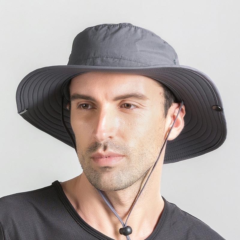 Hat Summer Outdoor Sunscreen UV Protection Sun Hat Hiking Fishing Hat Bucket Hat Men