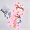 1pc Princess Strawberry Beach Towel with Custom Name, Beach and Seaside Swimming Pool Equipment, Fashion Pattern, Rectangular, Travel Essential