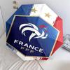 1 PC Automatic Folding Umbrella - France National Football Team Pattern, Portable & Foldable Design with 8 Ribs, Christmas Birthday Gifts