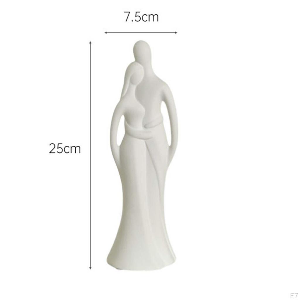 Abstract Couple Statue Lover Collectible Art Hugging Crafts Minimalist Sculpture for Office