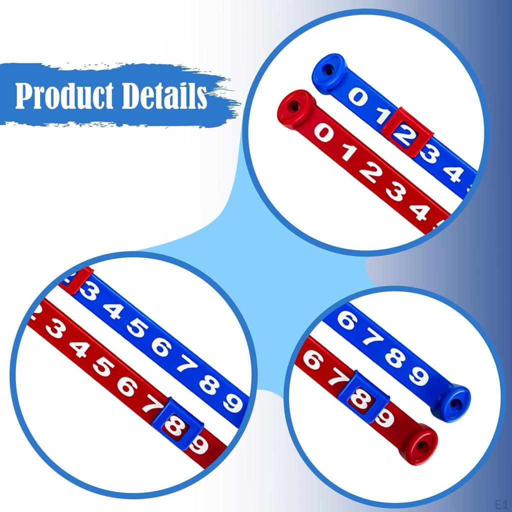 2 Pieces Table Foosball Score Counters Goal for Game Professional Football