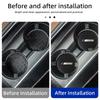 LRPOS1 New 2025 Car Carbon Leathe Coasters Pads  Centre Console Cup Non-Slip Mats For BMW F11 G11 F10 F30 G08 G28 G20 G30 X3 X5 X6 Seri