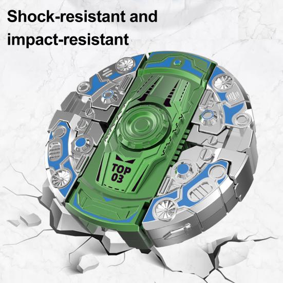 Transforming Robot Dinosaur Spinner Toy Stress Anxiety Relief Simulated Dino Spinning Toy Kids Teens Adults Fingertip Gyroscope Fidget Toy