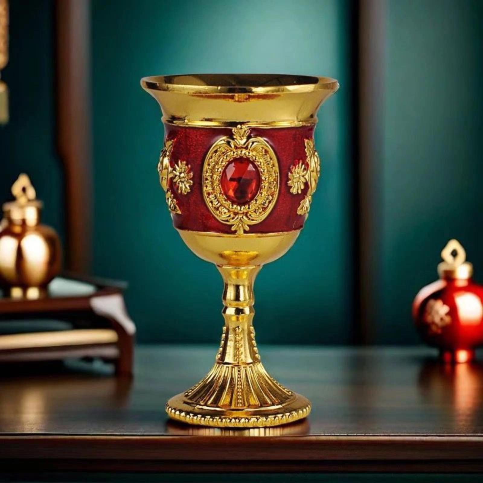 

Металлические чашки, Домашние чайные чашки, Креативные бокалы для вина на ножке One Size