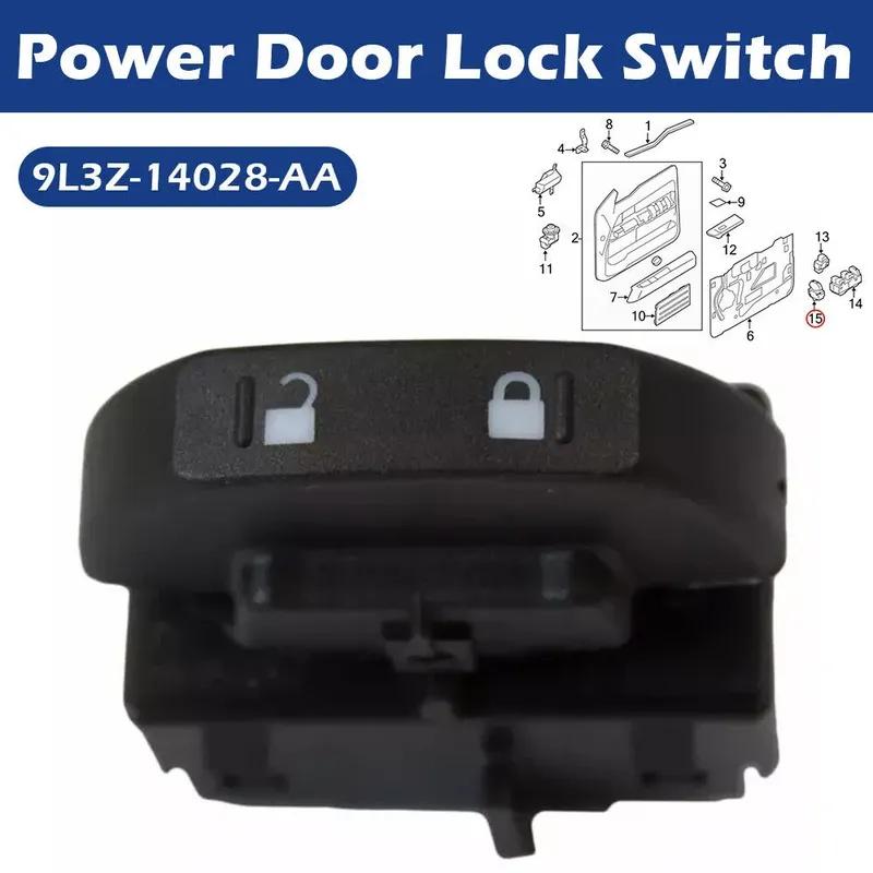 For Ford F-150 9L3Z-14028-AA 2009-2014 1Pc Car Front Side Power Door Lock Control Switch Button ABS Interior Auto Accessories