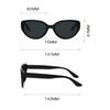 New Chestnut Cat's Eye Retro Sunglasses Women's Advanced Ultra-light Sunglasses Metal Hinge Men's Sunglasses Women's Sunglasses