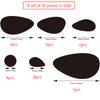 20pcs 3D Mirror Wall Sticker Pebble Stone Shape Mirror Mural Wall Decal for Living Room Bedroom TV Background Art DIY Home Decor
