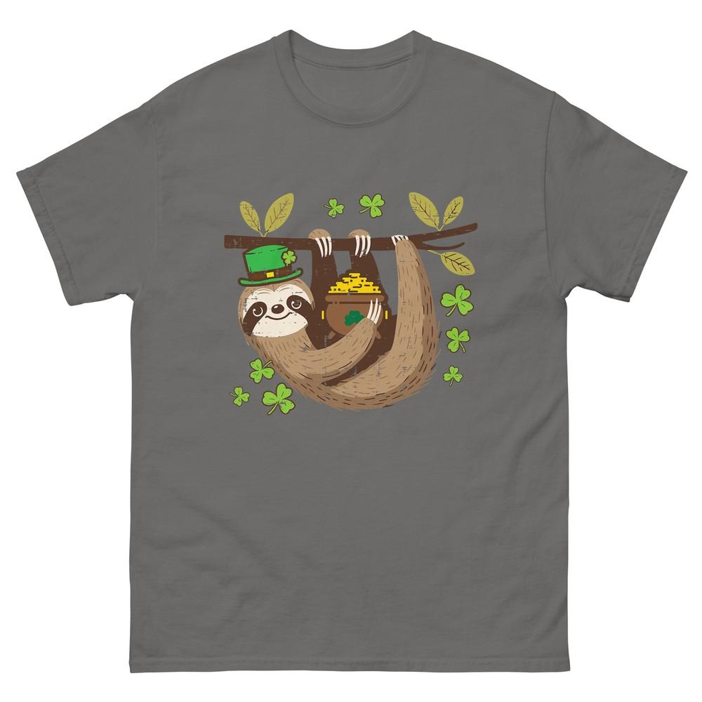 St Patricks Day Sloth Saint Pattys Paddys Kids Unisex Unisex TShirt