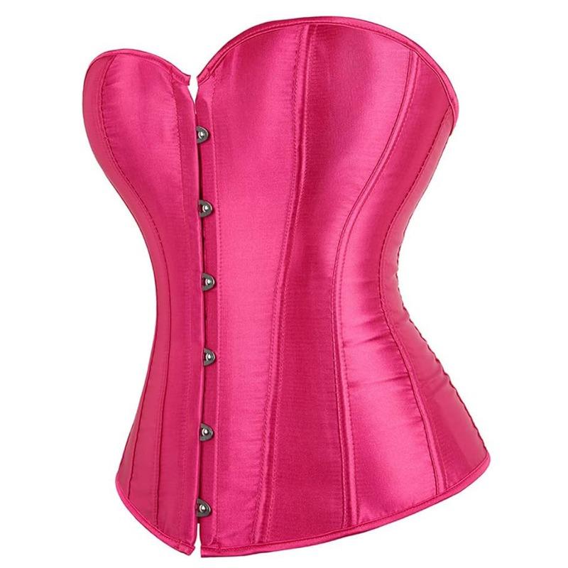 Halloween Court Corset Satin Bustier Push Up Shapewear