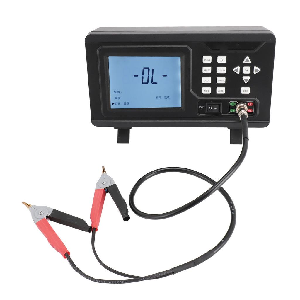 Resistance Tester 10u Ohm  To 2M Ohm  LCD Display Portable Low Resistance Milliohm Tester