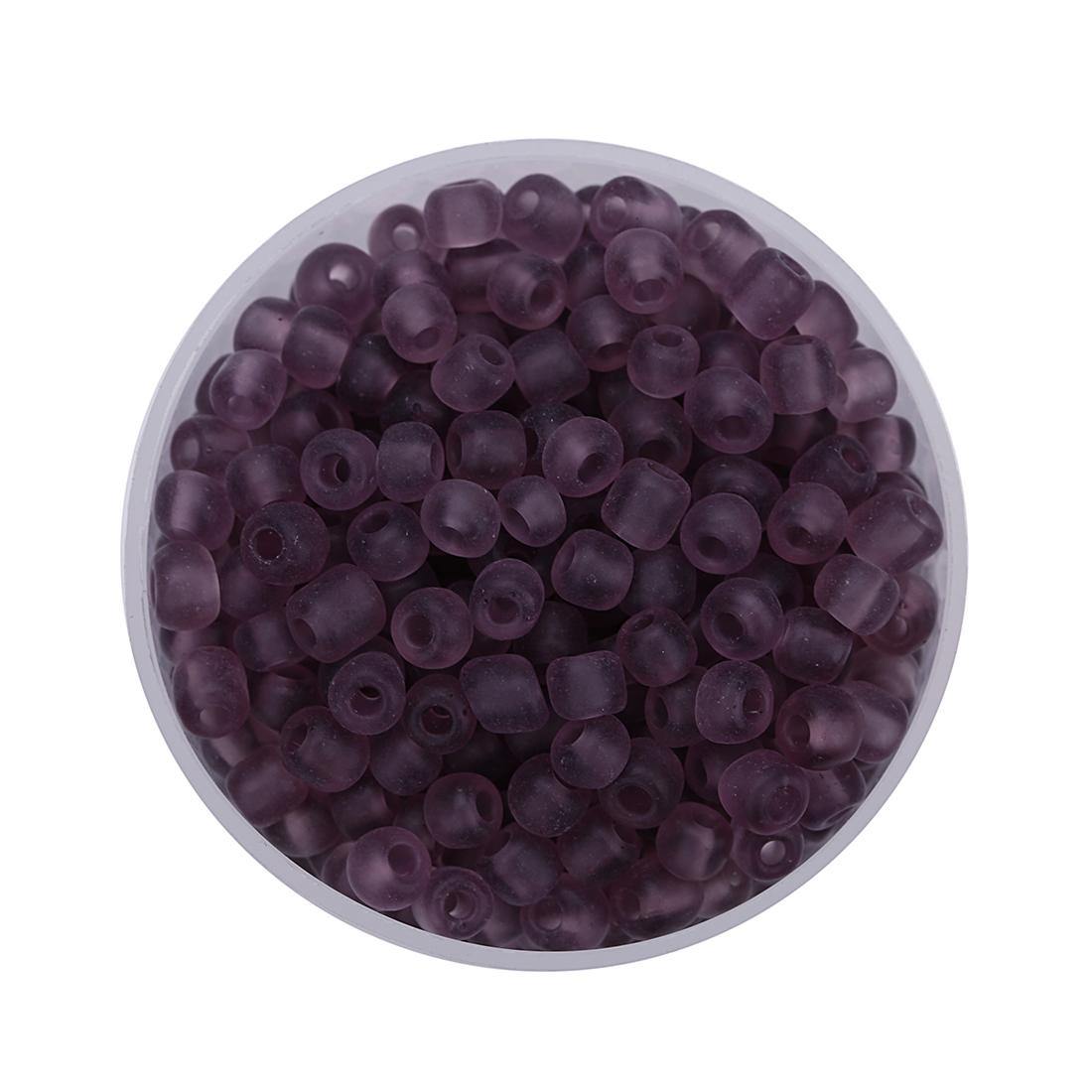 

Apx 750pcs/Lot Colorful Matte Transparent Czech Glass Beads Seed Beads for Jewelry Making DIY Earring Necklace Bracelet Charms фиолетовый