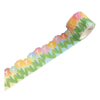 Flower Street Cloud Sticker Colorful And Easy To DIY Scrapbooking And Decoration Decorative Paper Washi Tape Set, Rainbow