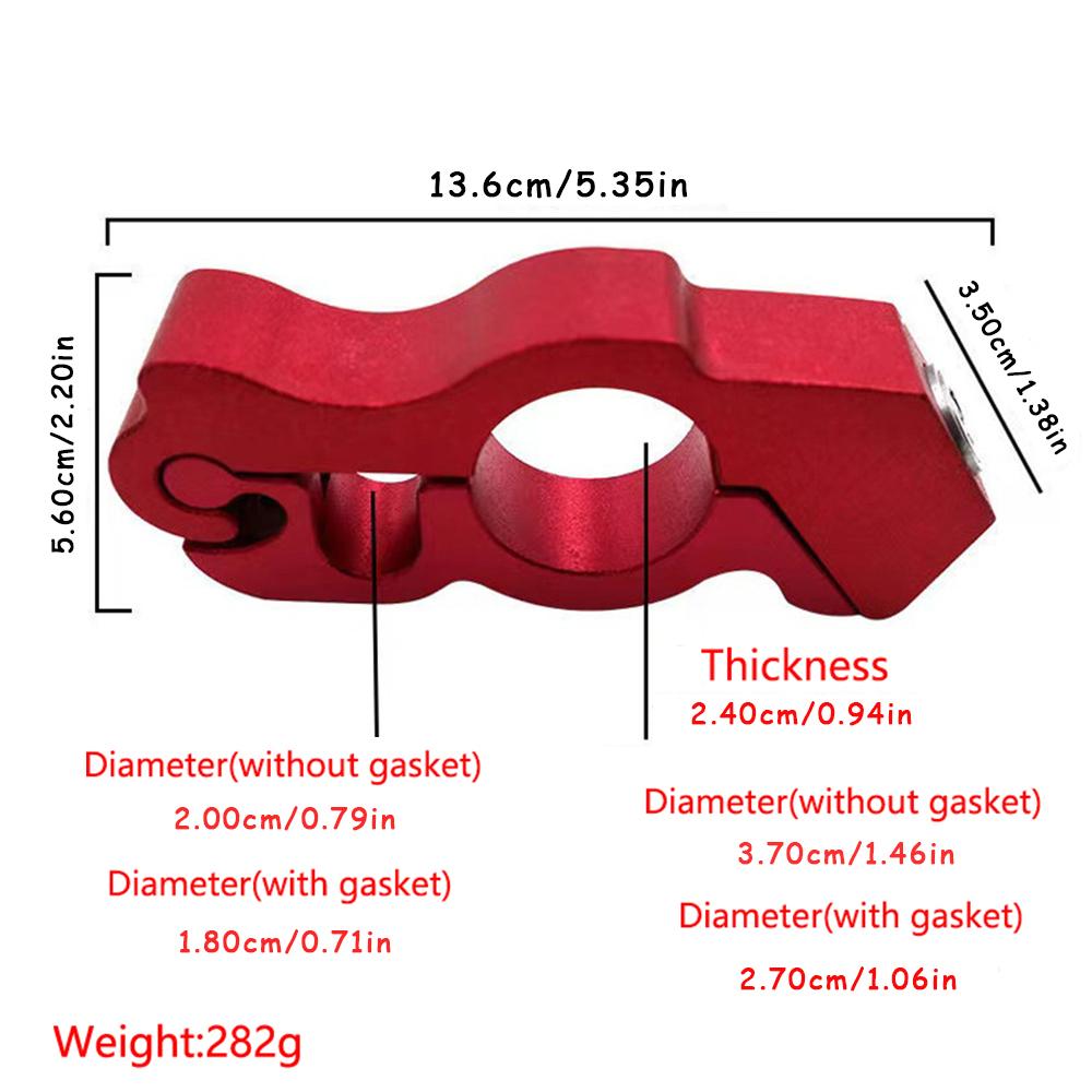 Universal Handlebar Lock for Motorcycle & Electric Bike – Anti-Theft Steering Immobilizer, Durable Alloy Body with Double Keys