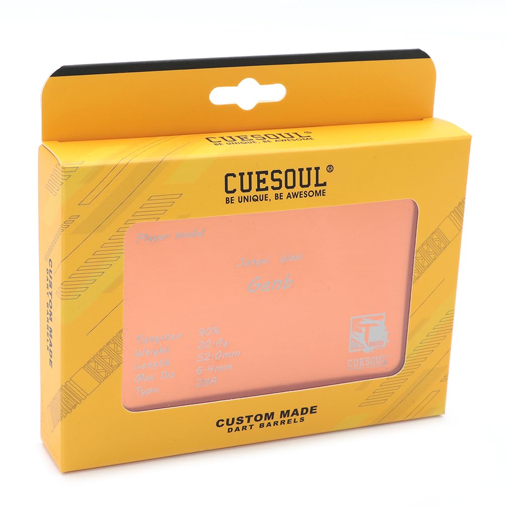 CUESOUL Junpei Waki Player Model Barrel Genb Genbu 2BA Punta morbida in tungsteno Set di 3 90% (Italiano:)