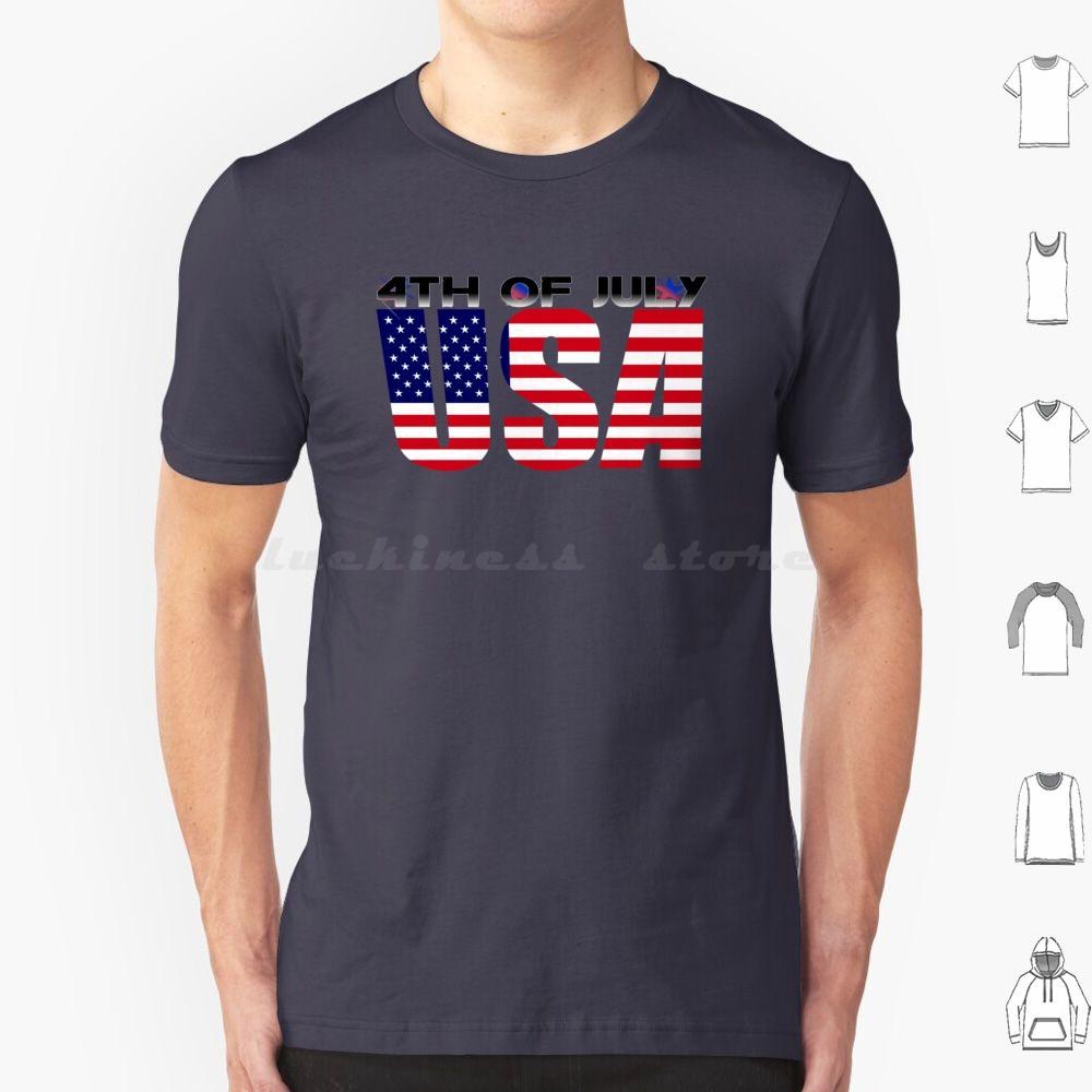 4. Juli T-Shirt Baumwolle Herren Damen DIY Druck 4. Juli Tag USA Amerikanischer Stolz Rot Weiß Blau Patriotische Sterne Und