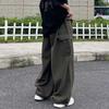 Casual Oversize Cargo Pants Men Streetwear Solid Harajuku Loose Straight Trousers Wide-leg Baggy Pants for Man