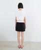 Sillot Front Pocket Dot Mini Skirt (Black)