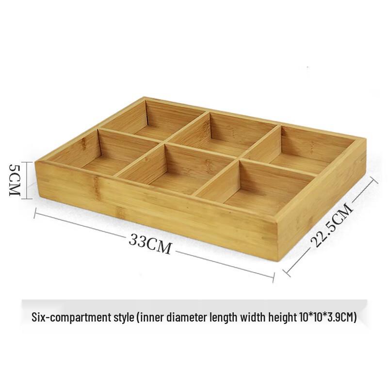 

Homeglen Wooden Hot Pot Divided Serving Tray