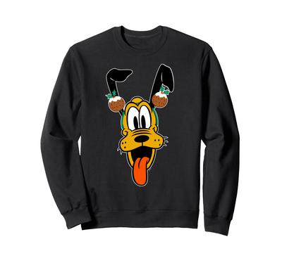 Disney Pluto Christmas Holiday Pudding Headband Sweatshirt