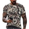 Fashion New Flowers and Skulls graphic t shirts For Men Summer Casual Trend Hip Hop streetwear Personality Printed O-neck Tees