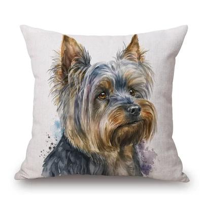 Jack Russell Yorkshire Labrador Dachshund Poodle Dalmatian Pet Dog Poster Art Cushion Cover Pillow Case,(11)
